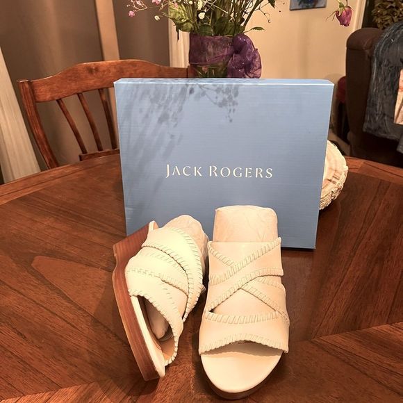 Jack Rodgers Jackie Mid Wedge Slide-10M - Picture 4 of 7